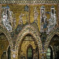 Nave, centre aisle, north wall (detail)
