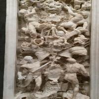 Monument to Gaston de Foix: Carved pilasters