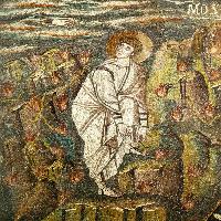 Moses removing his sandals (detail)