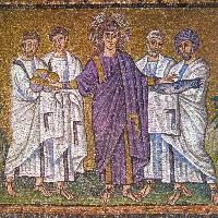 Christ between Four Apostles