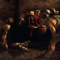 Burial of St Lucy (detail)