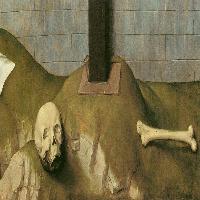 Crucifixion Diptych (detail of the right panel)