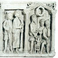 Sarcophagus with scenes from the Passion of Christ (detail)