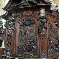 Sculpted bench (detail)