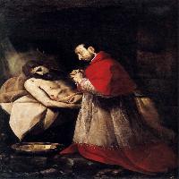 St Carlo Borromeo Adoring Christ