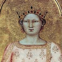 St Catherine of Alexandria with Donor and Christ Blessing (detail)