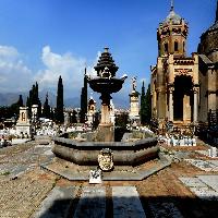 View of the cemetery