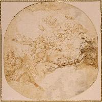 Angels and Cherubim Among Clouds
