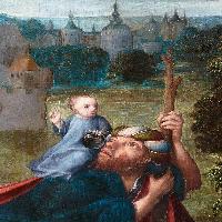 St Christopher Carrying the Christ Child (detail)