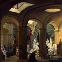 First Communion in the Interior of the Crypt of the Church of St Roch, Paris