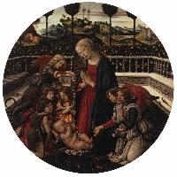 Madonna with Child, St John the Baptist, and Angels