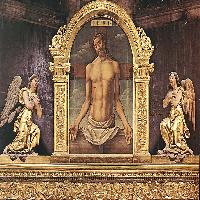 Virgin Enthroned with Child and Saints (upper section)