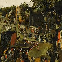 The Feast of St George with Theatre and Procession (detail)
