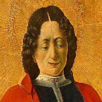 Griffoni Polyptych: Saint Florian (detail)