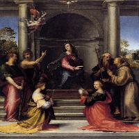The Incarnation with Six Saints