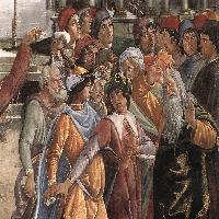 The Punishment of Korah and the Stoning of Moses and Aaron (detail)