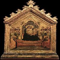 Madonna and Child Enthroned with Angels and Saints