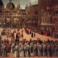 Procession in Piazza San Marco (detail)