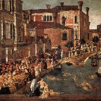 Miracle of the Cross at the Bridge of San Lorenzo (detail)