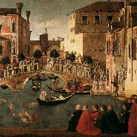 Miracle of the Cross at the Bridge of San Lorenzo (detail)