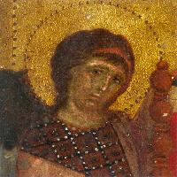 Virgin and Child with Two Angels (detail)