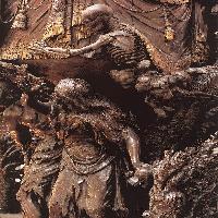 Adam and Eve Banished from Paradise (detail of the pulpit)