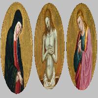 Three predella roundels