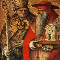 St Jerome and St Augustine (detail)