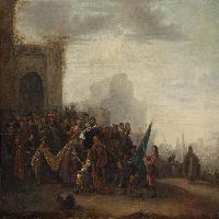 Saul Welcoming David after his Victory over Goliath