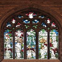 East window: Adoration of the Lamb