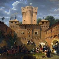 Crusaders Departing from the Castle of Wuflens, near the Lake of Geneva