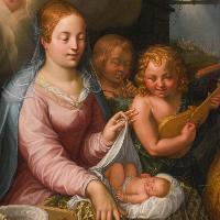 Virgin and Child with Saints (detail)