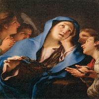 Virgin of Sorrow Surrounded by Angels