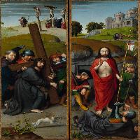 Two Movable Wings of An Altarpiece